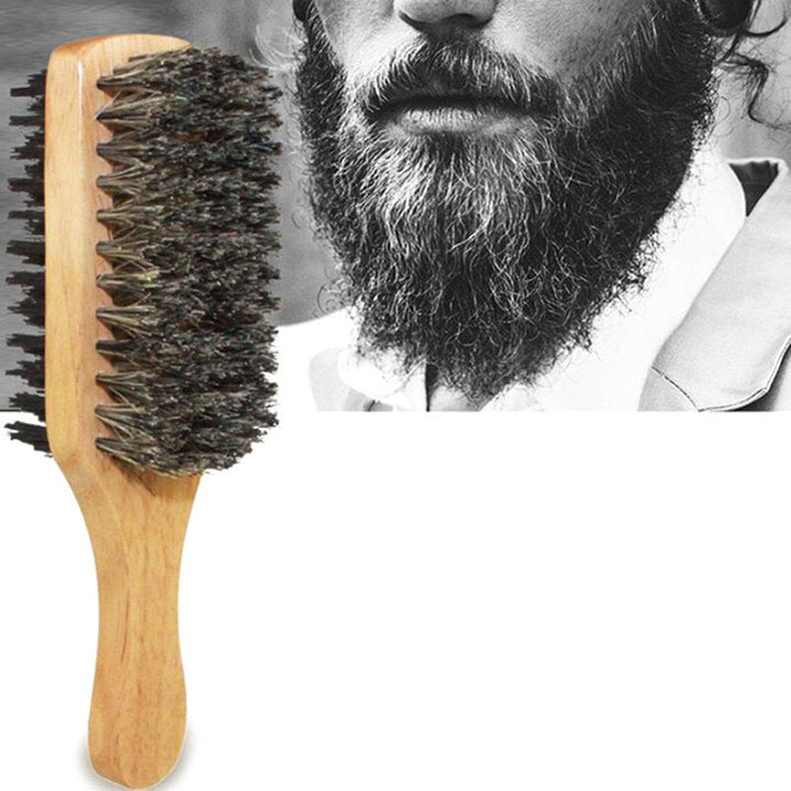 Cepillo de Cerdas de Jabalí para Barba de Hombres